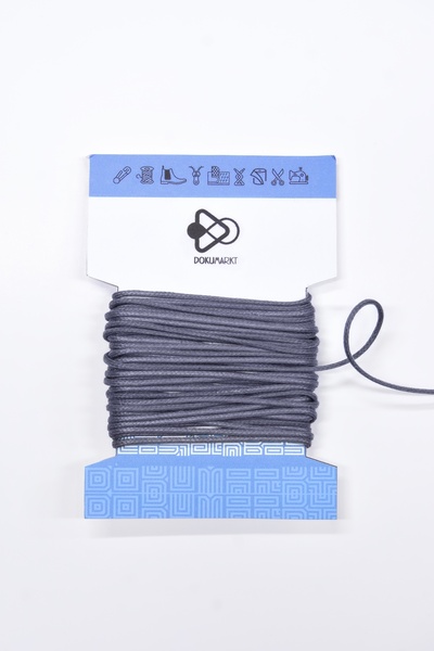 Dokumarkt 1.5 mm Round Waxed Cord - Waxed Cotton Round Cord Lacing - 10 Meters