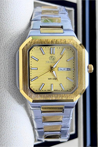 SHADOW Elegant Men's Watch - Octagonal Square Case - Day & Date Function