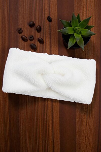 Leiste Plush Bandana Stretchy Cross-Tied Sports Sweat Hair Band Plush Makeup Bandana Ear Protector