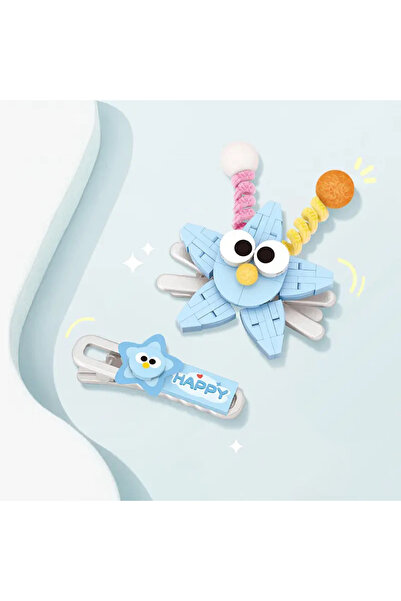 Noone Cute Mini Hair Clip 7115 / Make Your Own Hair Clip, Button Detailed Hair Accessory