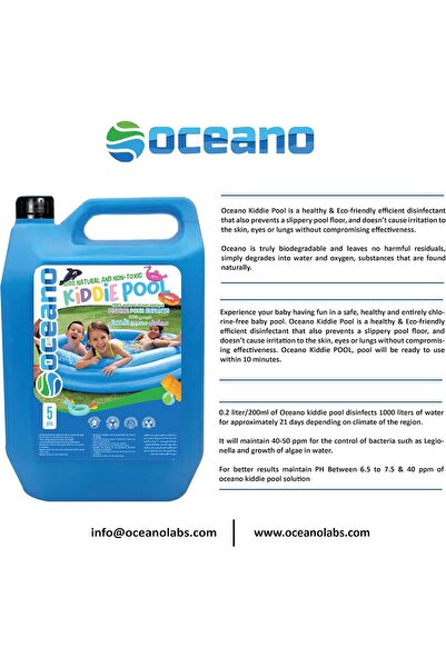 Bionatura Bioneat Oceano Kiddie Pool - 5 ltr - 100% Non Toxic, Safe, Hypoallergenic, Non Caustic & Biodegradab