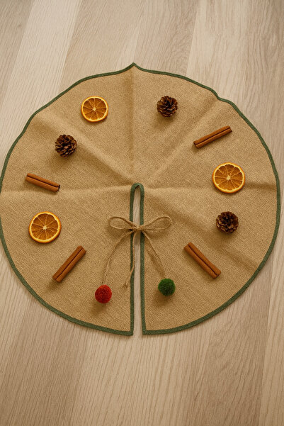 Marrone Christmas Tree Ornament Pine Tree Skirt Orange Cinnamon Cone Ornament