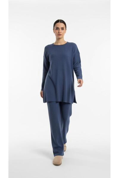 new ats Tricotaj tricotaj cu striații Set dublu de iarnă