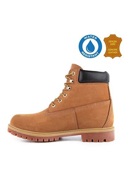 Hush Puppies Helppo 725812 Ανδρικές μπότες από γνήσιο δέρμα, ανατομικές, WaterResist Cinnamon