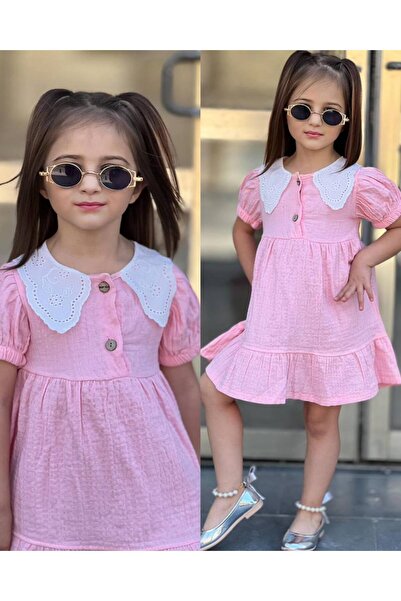 Baby Kız Çocuk Muslin Elbise
