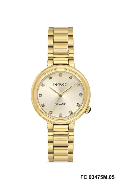 Ferrucci Gold Color Women's Wristwatch and Bracelet