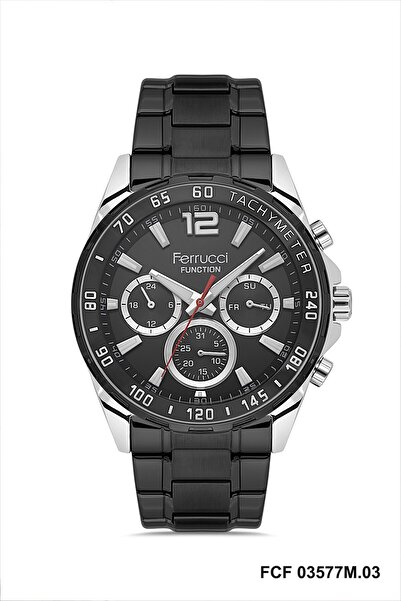 Ferrucci Case Grey Cord Black Color Adjustable Cord 44 mm Indicators Active M...