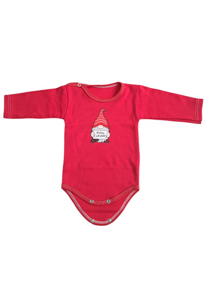Bubu Kids Creations Body pentru bebeluși cu mânecă lungă Craciun - Fabricat î...