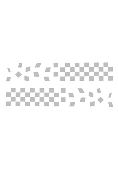 Oracal 651 Car sticker - Finish line, 2 pcs, 70x12cm, grey