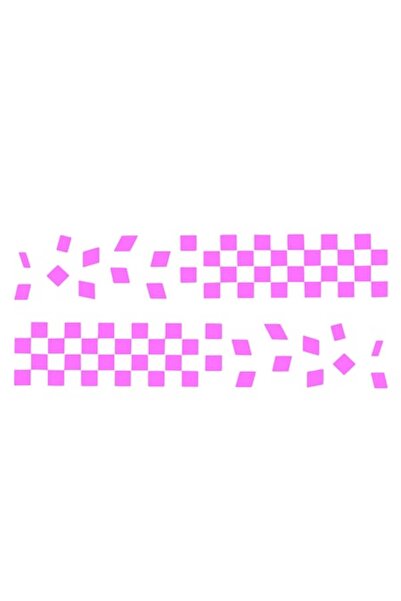 Oracal 651 Car sticker - Finish line, 2 pcs, 70x12cm, pink