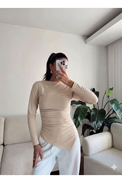 Bu Senin Kadın Asimetrik Basic Bluz