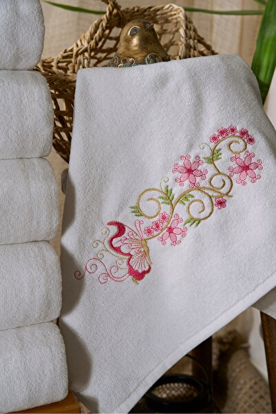 Familia Home 6-Piece Dowry Embroidered Velvet Hand Towel Set | Lilya