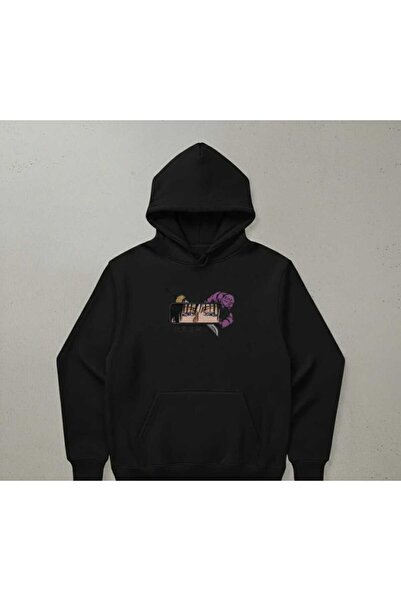 Hunors Sportswear & Company سويت شيرت أنيمي مطبوع للجنسين مطبوع قطن بغطاء رأس