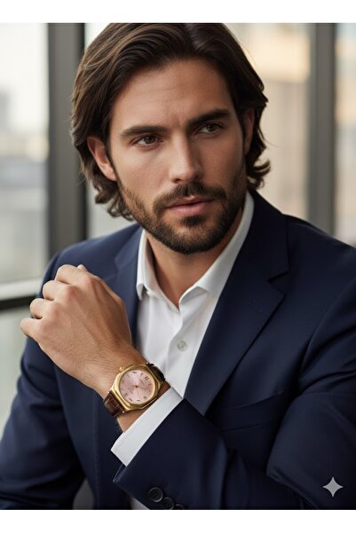 5001 Men's Elegant White Quartz Watch