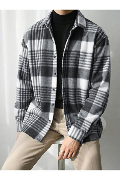 viperkombin قميص شتوي رجالي من الصوف مع قماش توك