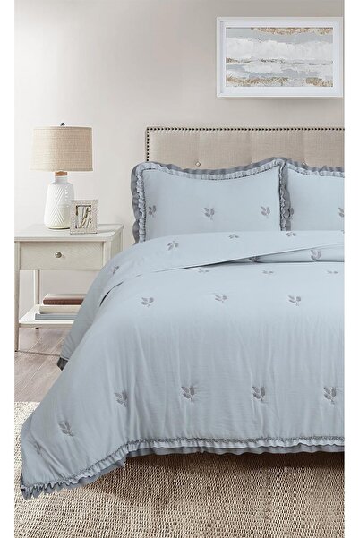 Bikaya Home Perla Double Bedspread Set - 240X260 cm - with Pvc Bag - Daily and Dowry