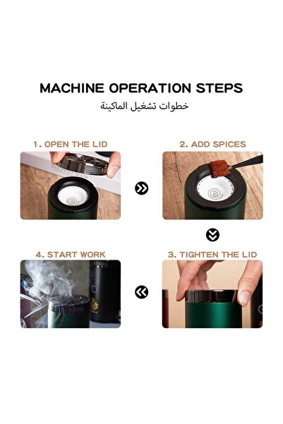 Generic Electric Bakhoor Arabic Aroma Diffuser, Rechargeable Portable USB Incense Burner