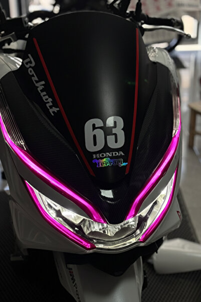 Banxtre مجموعة ملصقات تصميم المصابيح الأمامية لسيارة هوندا PCX (متوافقة مع سن...