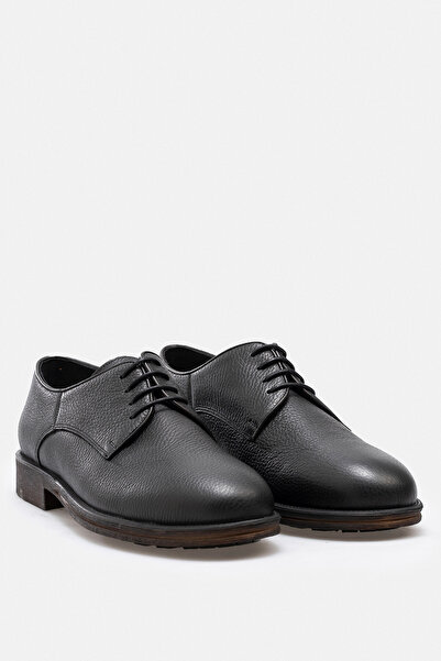 ADAMAR Pantofi ADAM din piele naturală neagră, lucrați manual, cu talpă contr...