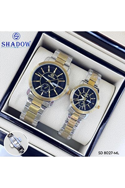 SHADOW Luxurious Couple Watch Set - Day & Date Function (Arabic/English) - Multi-Dial Design