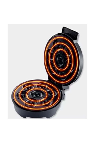 Tessari Electric mini-donut maker, non-slip plates, indicator light, coshop®, for 7 donuts, black