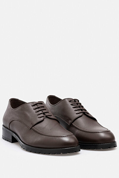 ADAMAR Pantofi ADAM din piele naturală maro, lucrați manual, cu talpă zimțată...