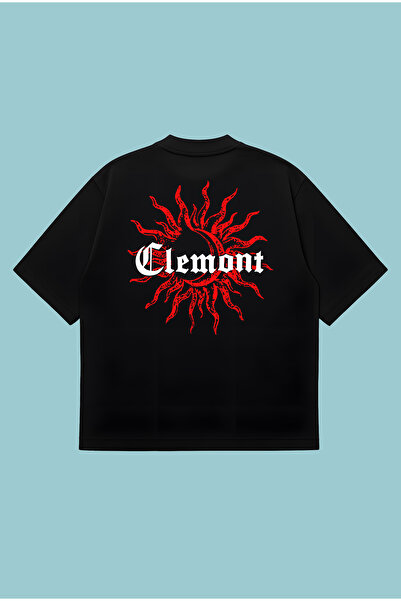 PURE POWER تي شيرت كليمونت صن بوكسي فيت قصة فضفاضة للجنسين – مطبوع تي شيرت |   ملابس الشارع