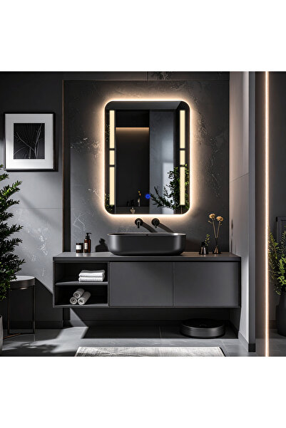 Drayno Daylight Led Laser Sandblast Washbasin & Bathroom Mirror (with Touch Sensor)