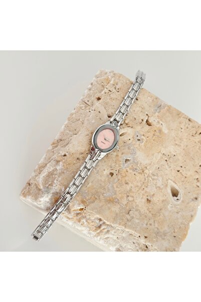 Vesce Atelier Rive Silver Watch Pink