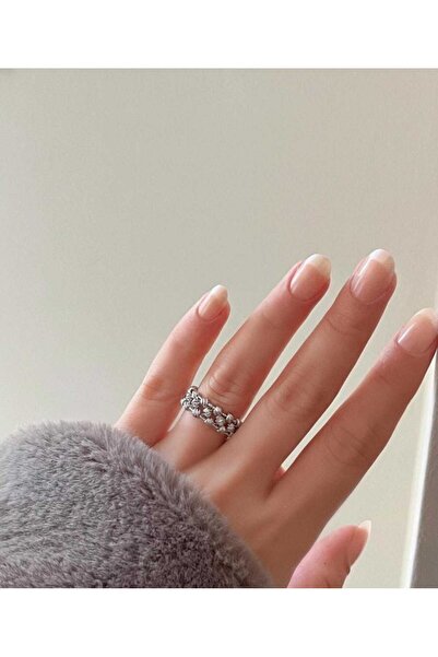 Bubbleatelier خاتم فضي من الفولاذ على شكل دوريكا