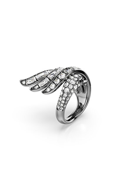 Swarovski The Vienna Collection Yüzük, Kuğu, Beyaz, Rutenyum kaplama