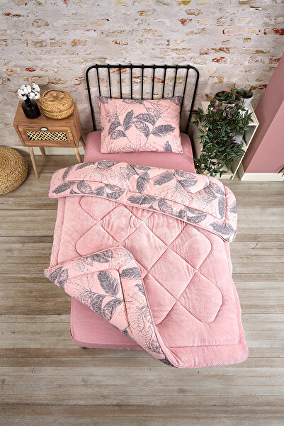 Tekstil Vagonu Tek Kişilik Wellsoft yorgan ve yastık kılıfı uyku seti