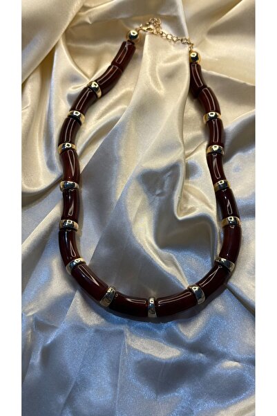 BUSİELLE JEWELRY Zara Model Lüx Uzun Kemik Kolye