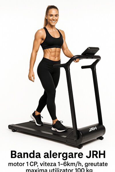 OEM JRH treadmill, 1HP motor, speed 1-6 km/h, max. weight 100 kg