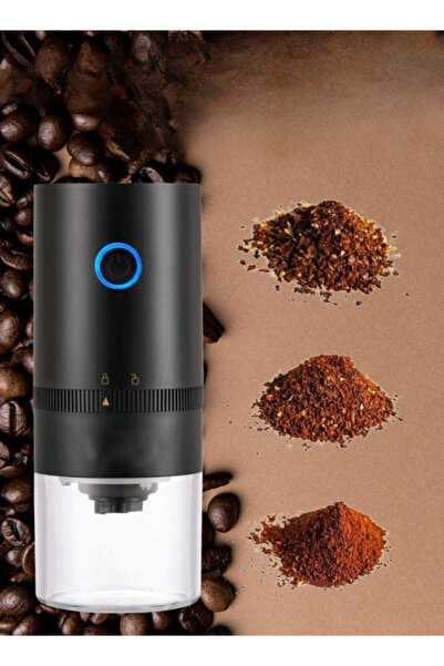 Geneic Portable Electric Coffee Grinder – USB Rechargeable Bean Grinder with Brush