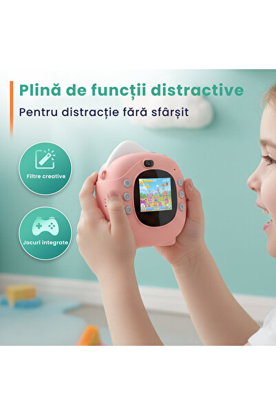 OEM Kids camera with printer, Full HD, selfie camera, 32GB SD card, photo, video, games