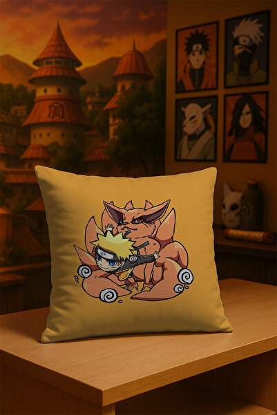 Charmbi Наруто Аніме Надрукований Чохол для Подушки М'яка Тканина Двосторонні...