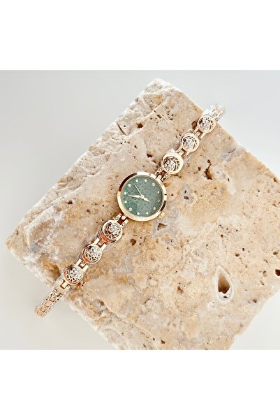 Vesce Atelier Mois Gold Green Watch