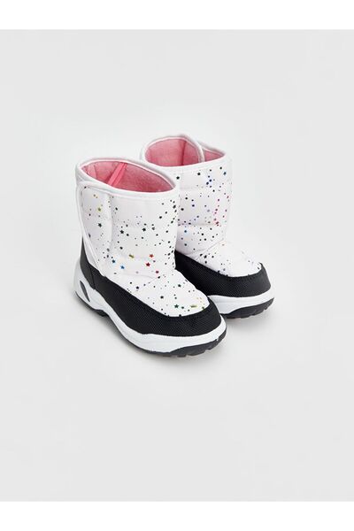 LC Waikiki LCW STEPS Printed Velcro Baby Girl Snow Boots