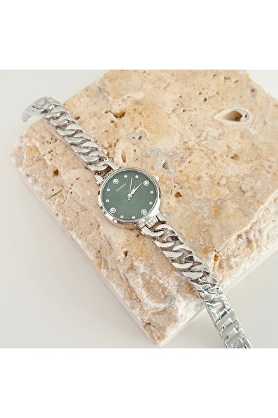 Vesce Atelier Ola Silver Watch Green