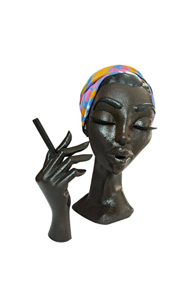 3DRoboMODA Dekoratif Sigara İçen Kadın Geri Akış Tütsülük | Dekoratif Biblo v...