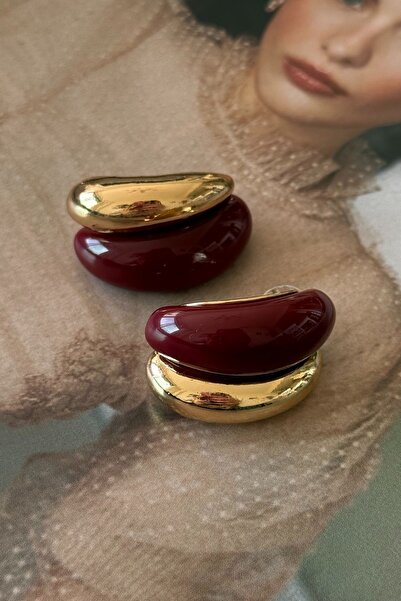 Trendy Butik Gold plated plate earrings