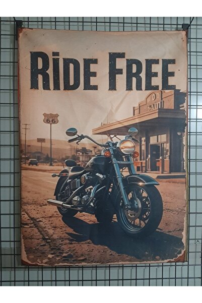 OWLBAG COMPANY Owl Bag Ride Free Motorcycle Vintage Patterned Design Wall Tap...