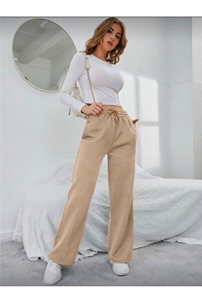 SLAW REZZ Women's Sweatpants Winter 3-Thread Fleece Lined Baggy Sweatpants