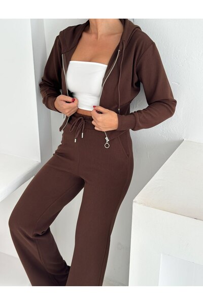 MİSPİER Thessaloniki Fabric Sweat-Palazzo Set