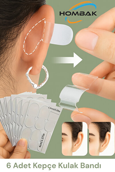 Hombak Görünmez Kepçe Kulak Kapatıcı Bant – 6’lı Kepçe Kulak Düzeltme Bandı