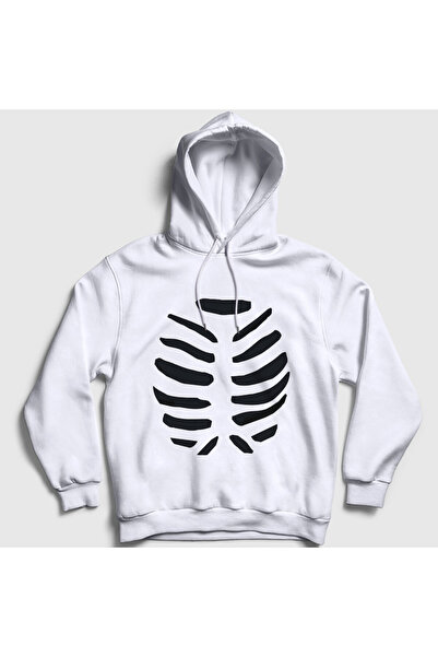 Presmono Unisex Alb Halloween Halloween Cuplu Iubitori Schelet K cu glugă Sweat tricou 580979tt