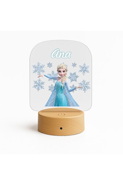 giftcity.ro Lampă LED 3D Personalizată cu Elsa, Bază cu 16 Culori RGB, Teleco...