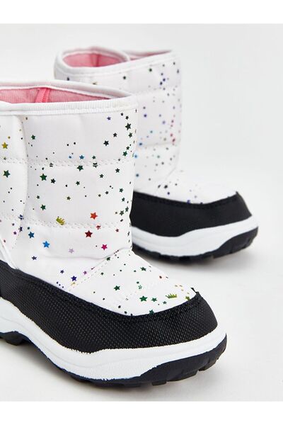 LC Waikiki LCW STEPS Printed Velcro Baby Girl Snow Boots