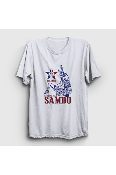 Presmono Μπλουζάκι Unisex Λευκό Team Ufc Mma Μαχητής Sambo 584198tt